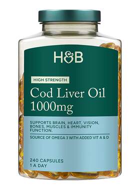 英国HB荷柏瑞鳕鱼肝油胶囊