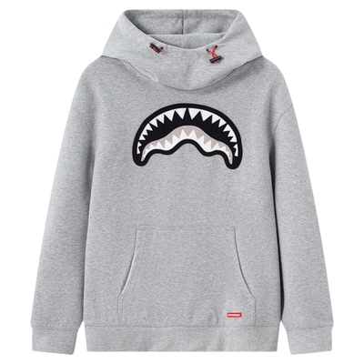 SPRAYGROUND鲨鱼嘴2026春新款高领连帽卫衣男女情侣宽松上衣帽衫