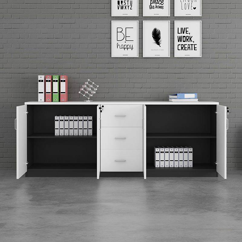 打印机柜子办公柜矮柜办公室锁带物柜柜资料抽屉柜置物茶水储柜