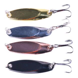 亨嘉路亚斜切亮片 4cm/7g金属瓜子马口铁板单钩淡水路亚假饵