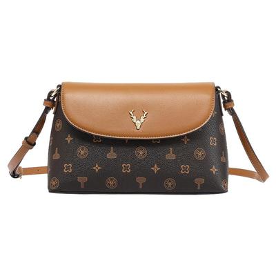 啄木鸟女士包包2025新款高级感复古拼色时尚百搭单肩斜挎包小方包