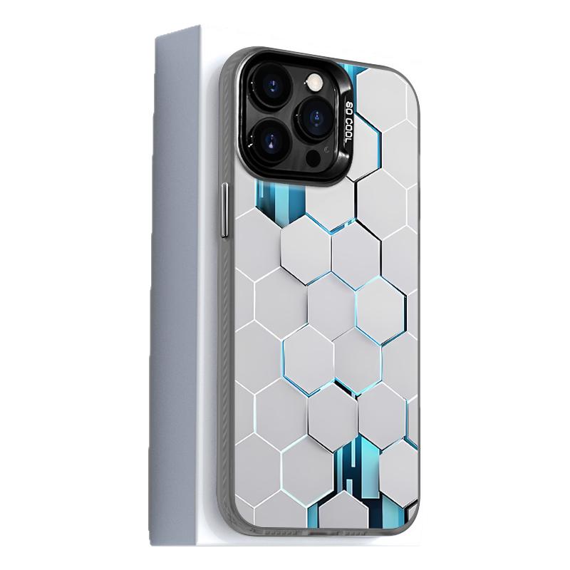 俄罗斯方块magsafe适用苹果15pro手机壳17磁吸iPhone14promax机械科技风13新款12pro高级感pm防摔MAX薄11外壳