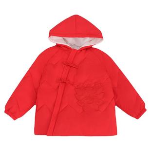 清仓断码处理儿童羽绒服中长款男款男童加厚宝宝女童冬季保暖外套