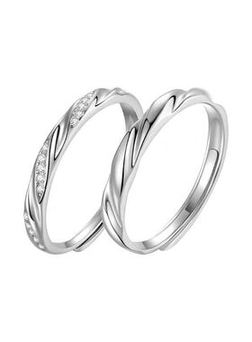 DR情侣对戒莫比乌斯环藤蔓戒指女