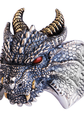 仓吉手工925银雕刻男女礼物戒指