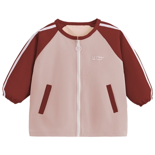 儿童防水罩衣长袖画画围裙羽绒服防脏护衣小孩吃饭围兜反穿衣秋冬