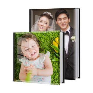 水晶相册宝宝成长儿童照片打印定制相册旅拍周年纪念影楼后期高端