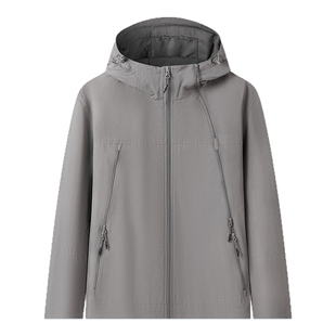 outdoor products秋冬新品梭织外套男户外休闲防风耐磨连帽夹克