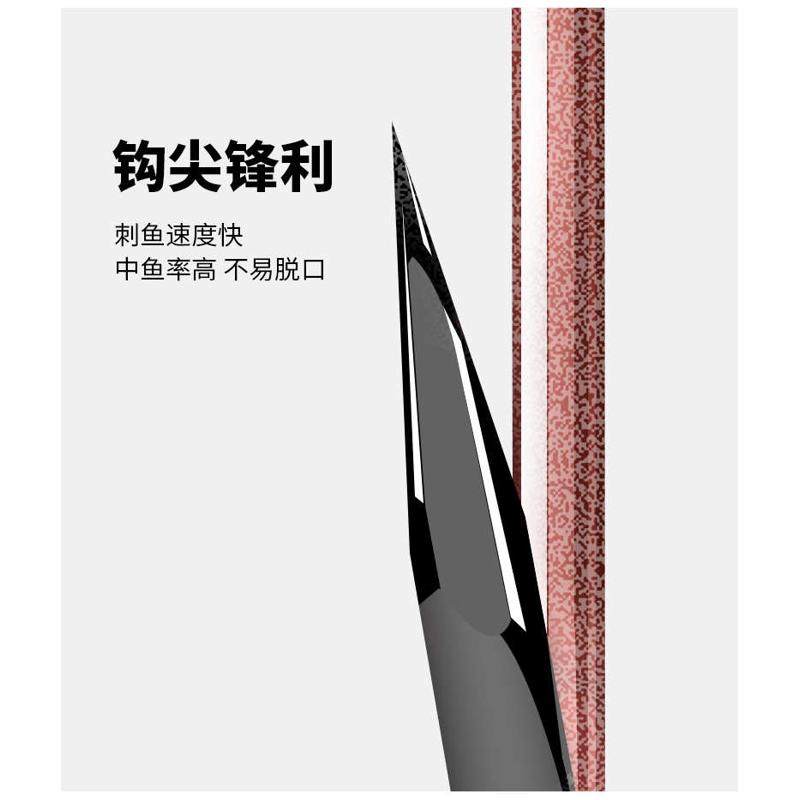 BKK鱼钩夜光管付千又带孔海钓高碳歪嘴有倒刺矶钓石斑黄鸡鲈鱼钩