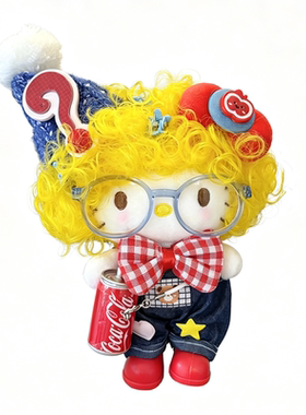 正版小丑hellokitty挂件小玩偶凯蒂猫书包包钥匙扣挂饰礼物送女生