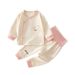 婴儿衣服秋季贴身内衣套装宝宝秋装女宝分体秋衣秋裤a类纯棉秋冬8