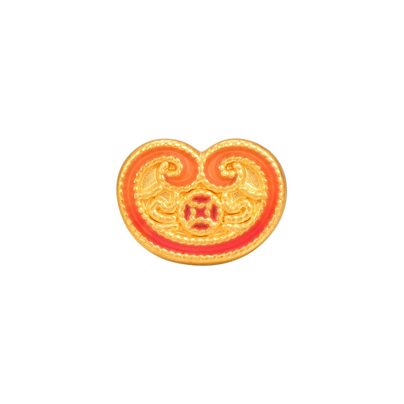明牌珠宝5D硬金双生如意手串