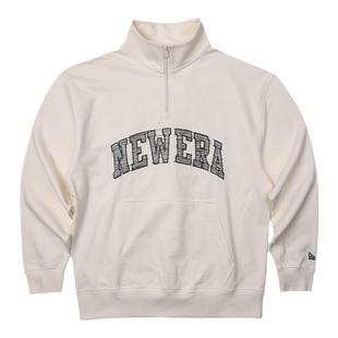 秋冬新品NewEra纽亦华宽松版型毛圈里立领半拉链套头卫衣13789102