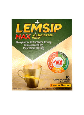 澳洲Lemsip感冒药速效伤风感冒素流感退烧咳嗽柠檬感冒粉止咳冲剂
