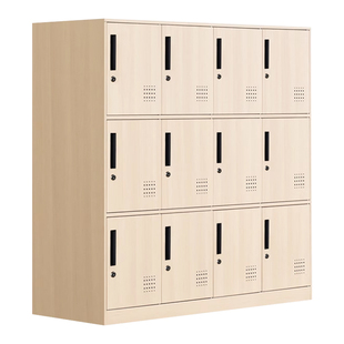 中小学生教室用储物柜铁皮柜子学校班级书包收纳柜员工更衣柜带锁