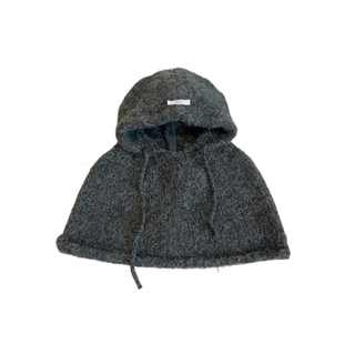 郑佰万 帽子披肩一体2025年秋冬保暖防风马海毛针织帽小斗篷外搭