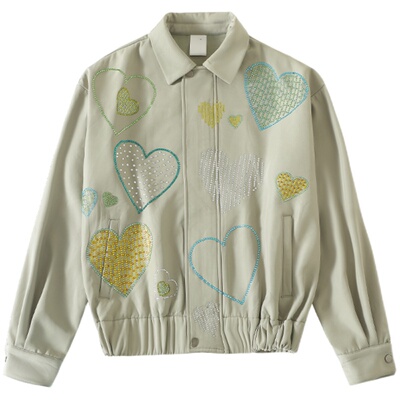 CONP浪漫爱心短廓形夹克