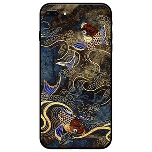 双鱼守财手机壳13/14/15Pro招财旺运双鱼16pro/17promax新款17Air中国风招财双鱼findx9/x9pro复古国潮reno15