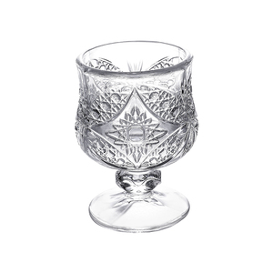 创意复古刻花白酒杯一两50毫升家用小号烈酒杯一口杯古典洋酒杯子