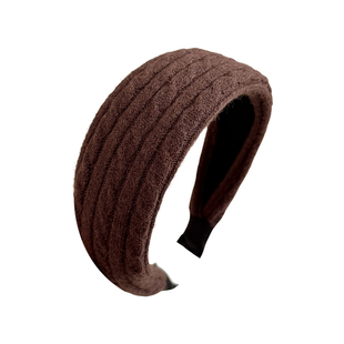 韩系针织麻花纹发箍女日常外戴头饰发卡气质头箍发饰秋冬洗脸发捆