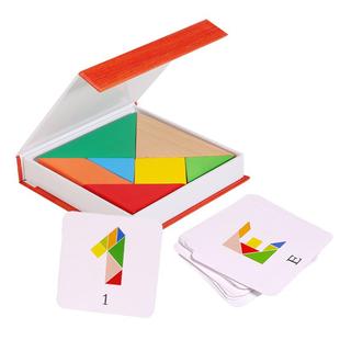 儿童益智力开发七巧板拼图教玩具3-6岁幼儿园一年级小学生上册用7