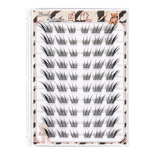 国风免胶苏妲己狐系假睫毛短款中式大眼仿真自然狐狸眼自粘卷翘