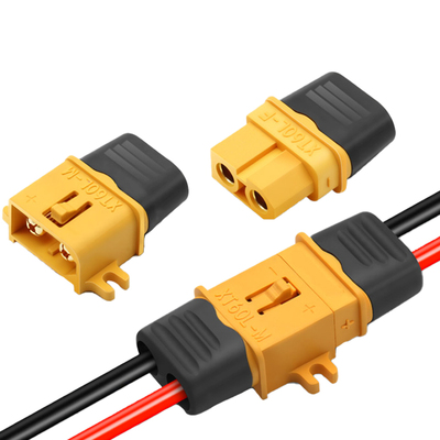 xt60航模插头镀金防松固定带线