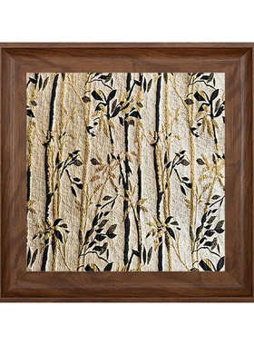 雅调中古立体鎏金布艺装饰画摆件