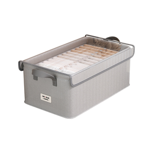 放在衣柜里收纳盒翻盖透明衣服专用整理盒宿舍裤子神器衣物收纳筐