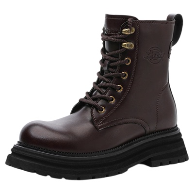 Dickies马丁靴女鞋厚底增高皮鞋