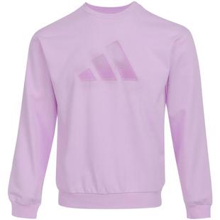 【自营】阿迪达斯女大童卫衣秋新款童装女孩圆领套头运动衫KS0647