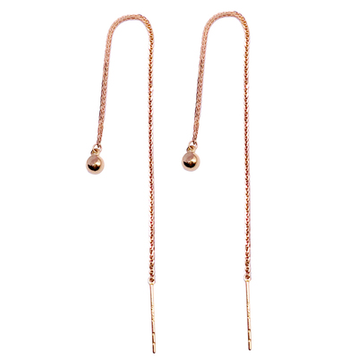 语瑶18K金万能肖邦耳线蜜蜡