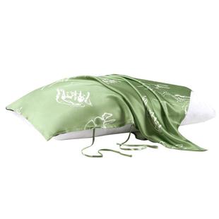 山水间丝侬真丝枕巾旅游酒店高级感丝绸桑蚕丝情侣枕头巾伴手礼物