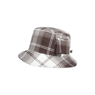 BOGNER博格纳 春秋时尚复古经典HENNY-2男士格子帽子印花渔夫帽
