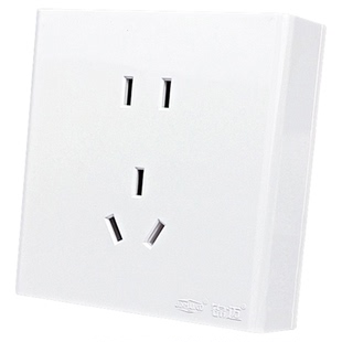 锦迈86型明装开关插座面板一开单控十孔插座双五孔带单开关明线盒