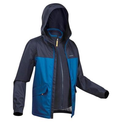 迪卡侬儿童可拆卸三合一冲锋衣