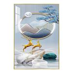 入户玄关装饰画走廊过道竖版现代简约轻奢挂画正对门客厅玄幻壁画