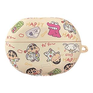 蜡笔小新适用华为freebudspro3保护套Clip新款FreeBudspro4无线5/5i耳机壳freebuds4/4e盒6i卡通SE2磨砂Clip2