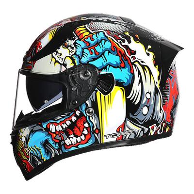 torc双镜全盔四季通用机车大码3C