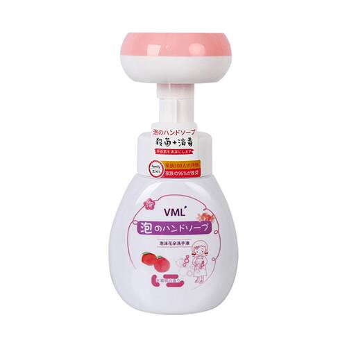 VML花朵洗手液316ml慕斯按压式装儿童抑菌家用泡泡压花补充装
