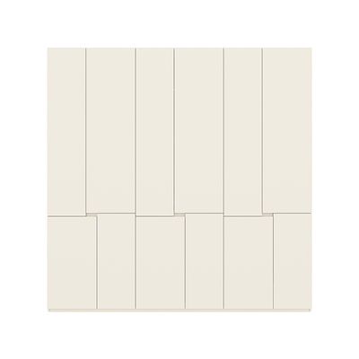 免拉手奶油风家用上下分段式衣橱