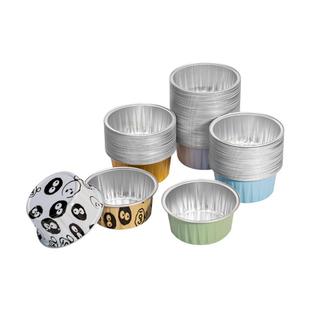 空气炸锅专用锡纸碗可重复使用家用烤箱蛋糕布丁杯烘焙模具锡纸盒
