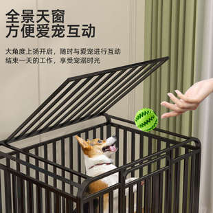 狗笼子室内家用带厕所加粗方管大型犬中型六面方管金毛拉布拉多笼