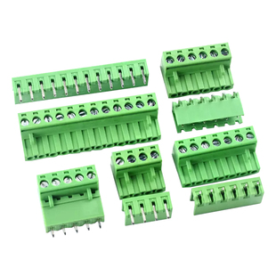 KF2EDGK 5.08mm插拔式pcb接线端子2P3P4P6P8P9P10P12P直弯脚针座