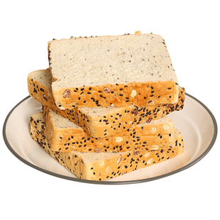 奇亚籽全麦面包0脂无蔗糖精减代餐饱腹吐司早餐整箱低脂健康食品