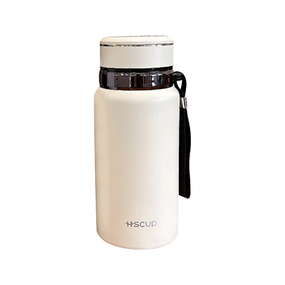 简约大容量保温杯茶水分离