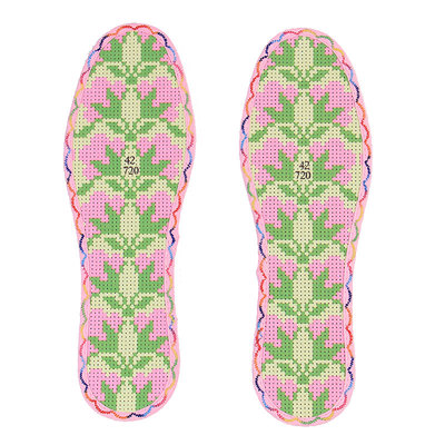 新款带花边十字绣鞋垫七层棉布