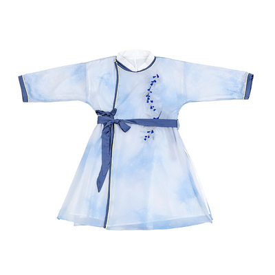 元旦演出服加绒汉服男童宋制长袍