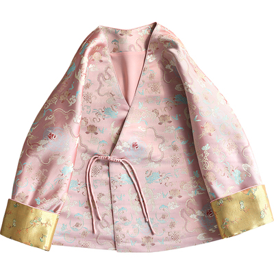 云澍织锦缎新中式盘扣上衣年轻款