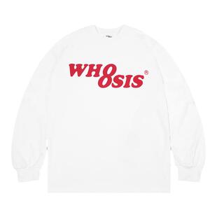 WHOOSIS（不知其名）经典8字logo纯色长袖t恤春秋打底衫男女校园